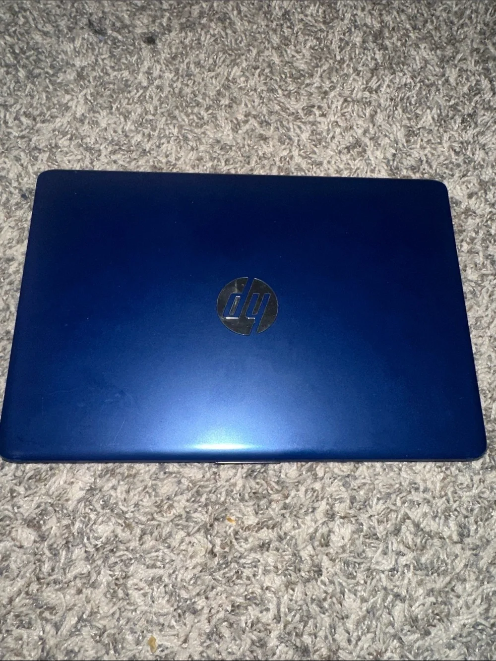 HP Deep Blue Laptop with Metallic Finish